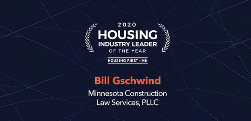 Bill Gschwind Honored as 2020 Housing Industry Leader of the Year